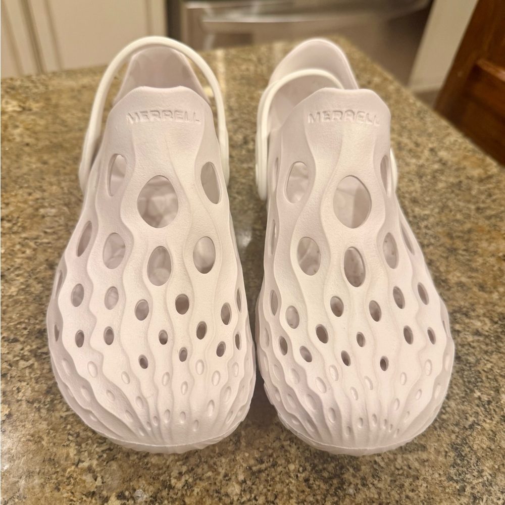 Merrell White Ventilated Slip-Ons